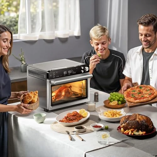 Countertop Air Fryer Toaster Oven Combo with Smart Wireless Meat Thermometer Probe — Convection, Typhur