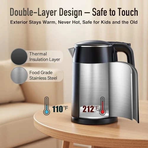 Electric Kettle with Touch Screen Temperature Control — Kettles & Tea Machines, Mecity