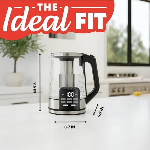 Electric Programmable Glass Kettle — Kettles & Tea Machines, Gourmia