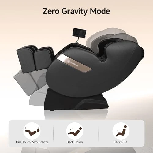 Full Body Massage Chair with Dual-core S Track, Shiatsu Massage, Zero Gravity, APP and LCD Control, Heating, Bluetooth — Back Relief Solutions, Real Relax