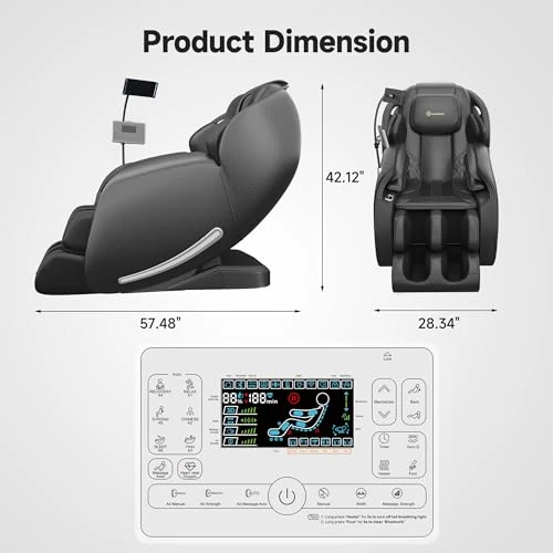 Full Body Massage Chair with Zero Gravity, Heat, and App Control — Beds & Tables, Real Relax
