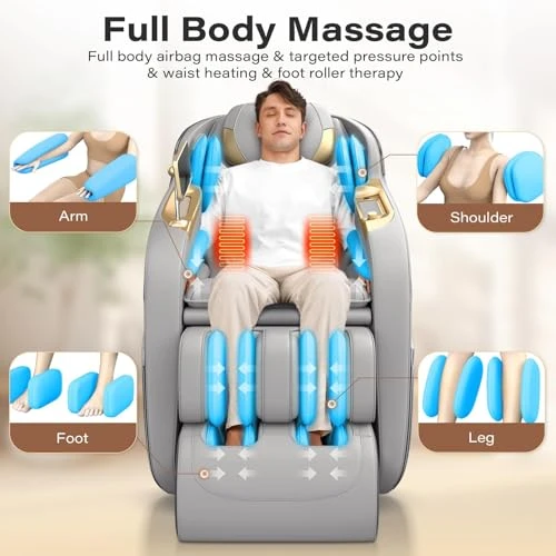 Full Body Massage Chair with Zero Gravity Recliner, Body Scan, and Heating — Beds & Tables, TLIFE