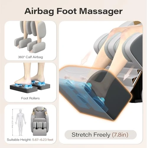 Full Body Massage Chair with Zero Gravity Recliner, Body Scan, and Heating — Beds & Tables, TLIFE