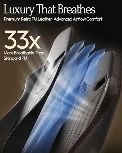 Gaming Video Chair with Shiatsu Neck Massage and Lumbar Support — Gaming Chairs, Dowinx