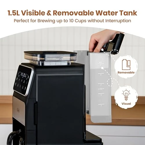 Grind & Brew Coffee Maker — Electric Blade Coffee Grinders, Gevi