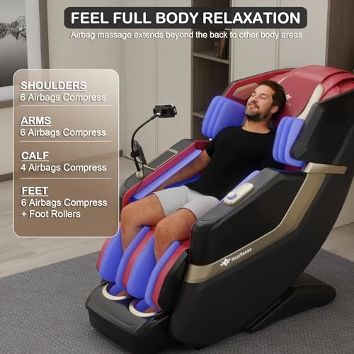 Heated Jade Roller Massage Chair Full Body — Beds & Tables, KoziSense
