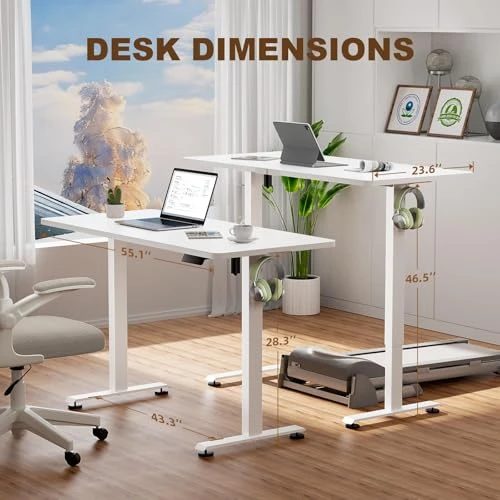 Large Electric Standing Desk — Office, Veken
