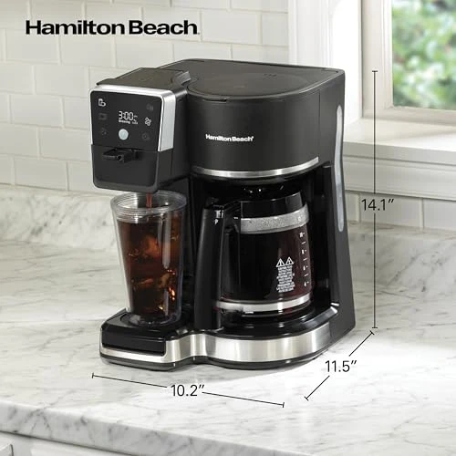 Programmable Drip Hot and Iced Coffee Maker & Single Serve Coffee Machine — Coffee Makers, Hamilton Beach