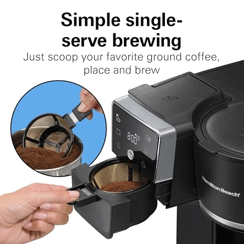 Programmable Drip Hot and Iced Coffee Maker & Single Serve Coffee Machine — Coffee Makers, Hamilton Beach