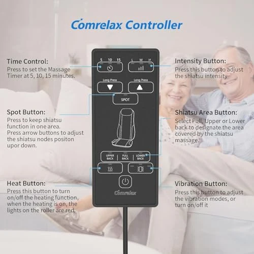 Shiatsu Back Massager with Heat — Back Relief Solutions, Comrelax