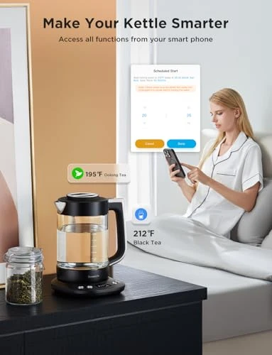 Smart Electric Kettle with Tea Infuser — Kettles & Tea Machines, GoveeLife
