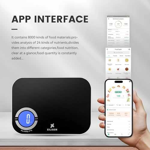 Smart Kitchen Scale with Bluetooth App — Weight Management Tools, EILISON