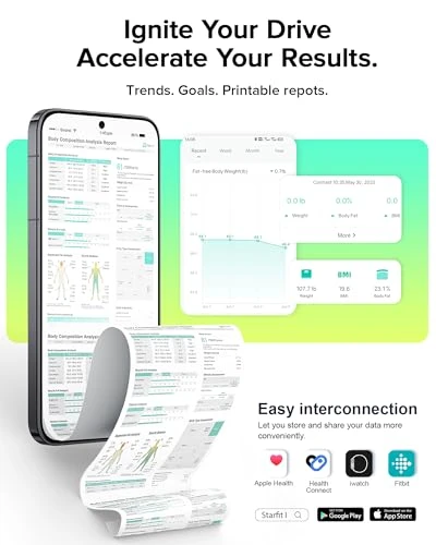 Smart Scale for Body Weight — Body Composition Analysis, runstar