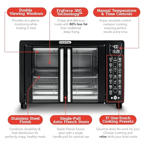 Toaster Oven Air Fryer Combo — Convection, Gourmia