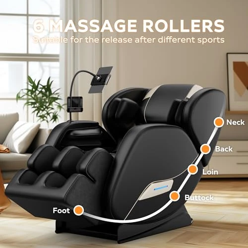 Zero Gravity Shiatsu Massage Recliner Chair with Body Scan, Airbags, and Heating — Beds & Tables, AnoYishev