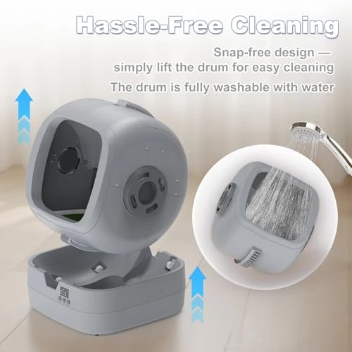 Automatic Cat Litter Box Self Cleaning with App Control and Weight Monitoring — Waste Bins, UPFAS