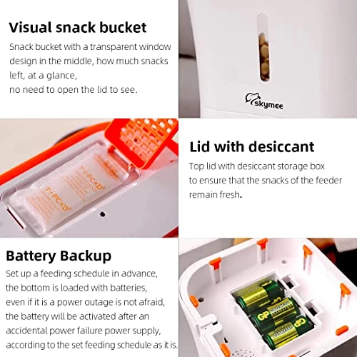 Automatic Pet Feeder with Camera and Treat Dispenser — Cameras & Monitors, SKYMEE