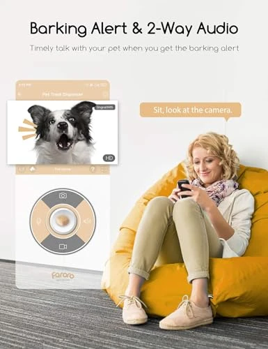Dog Camera with Treat Dispenser — Cameras & Monitors, faroro