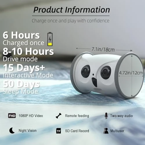 Interactive Pet Camera Treat Dispenser Toy — Cameras & Monitors, SKYMEE