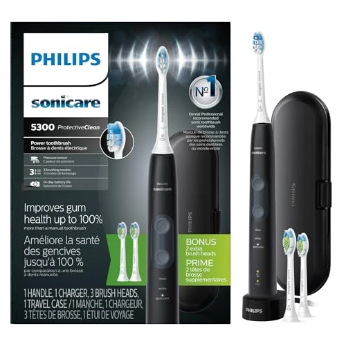 Rechargeable Electric Toothbrush with Pressure Sensor — Sonic Electric Toothbrushes, Philips