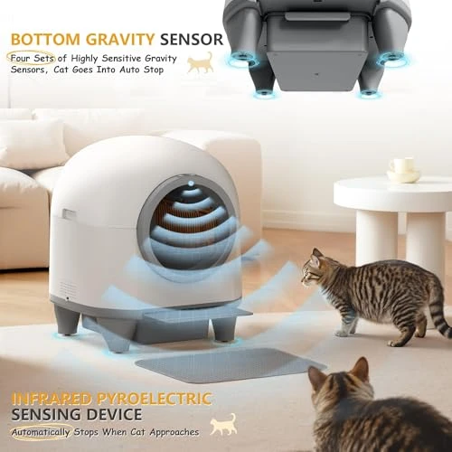Self Cleaning Litter Box Automatic — Waste Bins, WARCAT