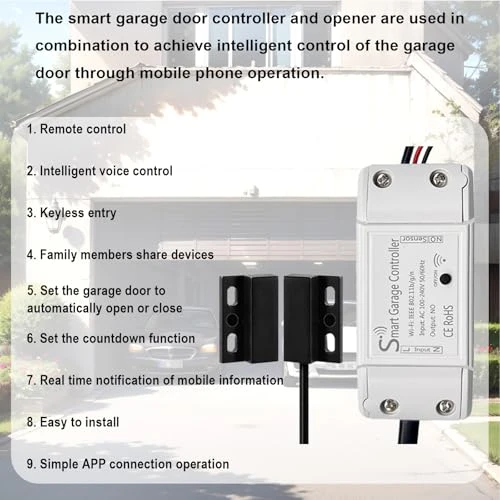 Smart Garage Door Opener Controller — Keypads & Remotes, XDTKML