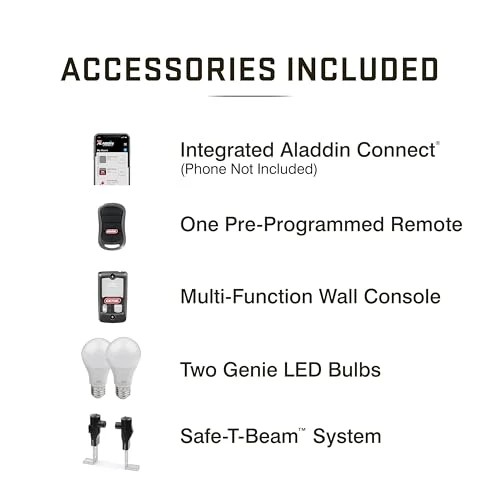 Smart Garage Door Opener with Chain Drive and LED Lighting — Opener Systems, Genie