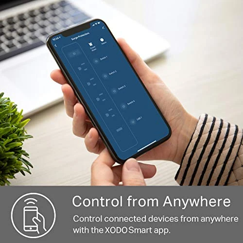 Smart Power Strip with WiFi, Surge Protection, 4 Outlets, 3 USB Ports — Power Solutions & Surge Protection, Contixo