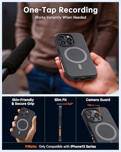 AI Voice Recorder Phone Case with Transcription and Summarization — Voice Recognition & Productivity Software, Yorlu