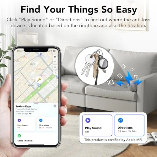 Air Tracker Tags 4-Pack — Item Locators, Tukio
