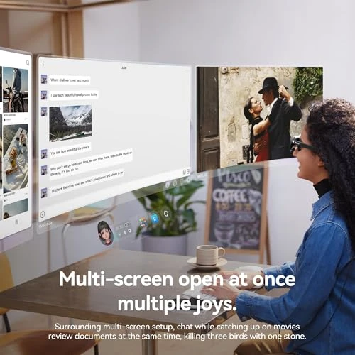 AR Glasses and Spatial Computer with 360-inch Micro-OLED 3-Screen Display — Smart Glasses, Rokid