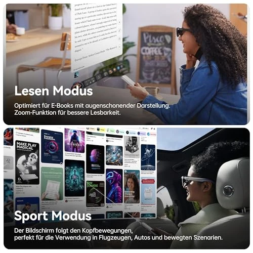 AR Glasses and Spatial Computer with 360-inch Micro-OLED 3-Screen Display — Smart Glasses, Rokid