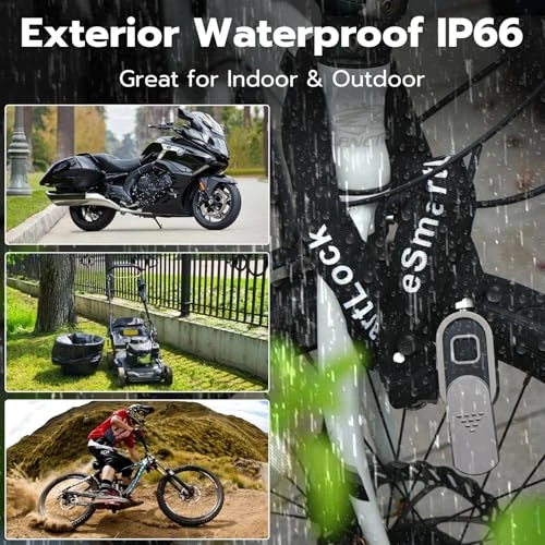 Bike Chain Lock with Fingerprint, Bluetooth App Control — Chain, Dhiedas