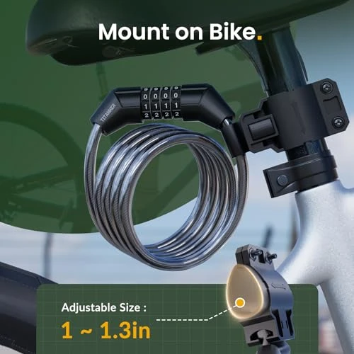 Bike Lock Cable — Cable, Titanker