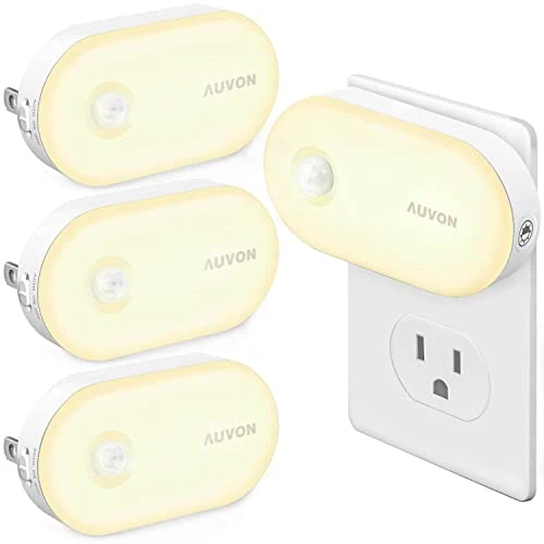 Plug-in Night Light with Motion Sensor and Dimmable Smart LED — Night Lights, AUVON