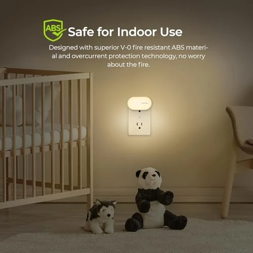 Plug-in Night Light with Motion Sensor and Dimmable Smart LED — Night Lights, AUVON