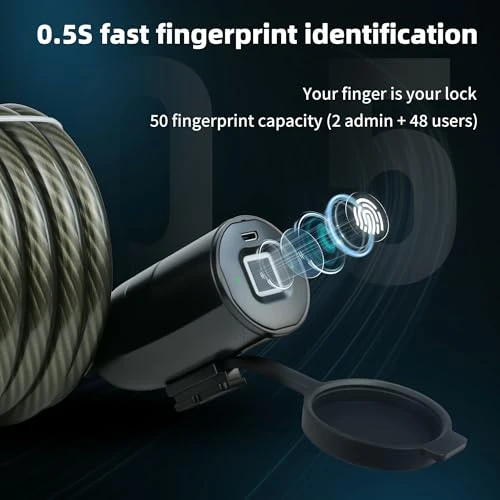 Smart Bike Lock — Cable, KENRONE