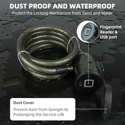 Smart Bike Lock — Cable, KENRONE