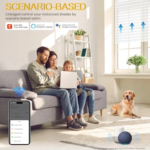Smart Blinds Motor with Free Hub and 6-Month Battery — Blower, Teefinstia