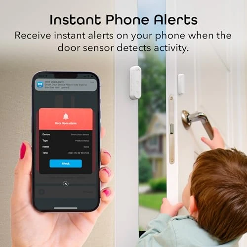 Smart Door and Window Sensor Alarm 2 Pack — Smart Home Security, Geeni