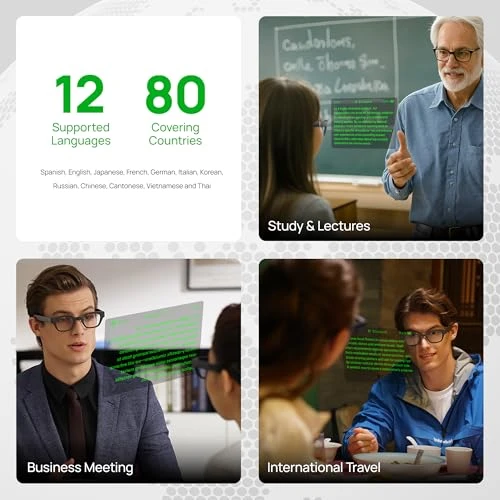 Smart Glasses with AR Display and AI Translation — Smart Glasses, inmo