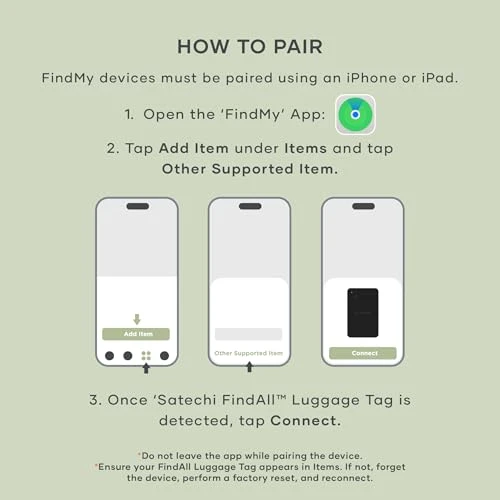 Smart Luggage Tag with Find My, TSA-Friendly, Airport Tracking, Left-Behind Alerts, Loud Audible Chime, Wireless... — Item Locators, Satechi