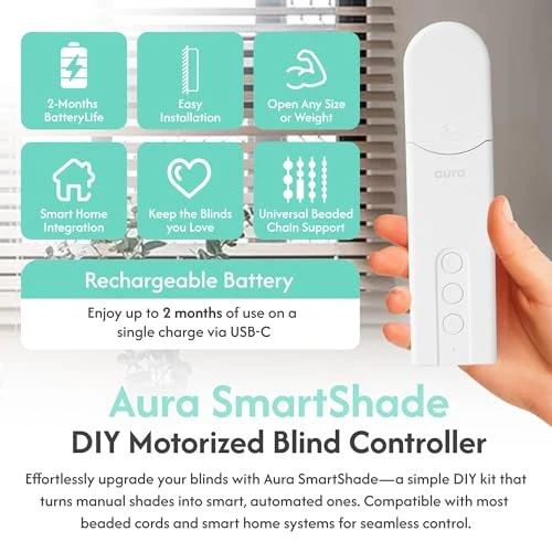 Smart Shade Driver for Blinds — Smart Home Hubs & Controllers, AURA SMART HOME