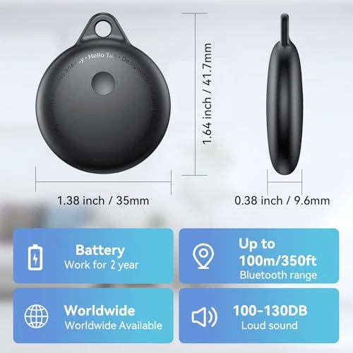 Smart Tracker Tags 4-Pack — Item Locators, Delumu