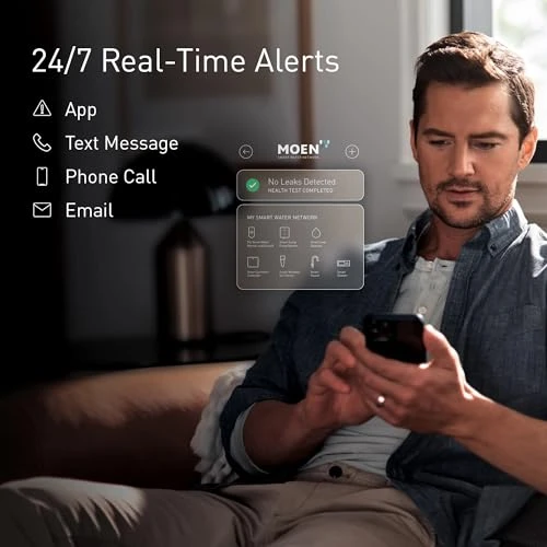 Smart Water Monitor and Automatic Shutoff Sensor — Water Leak Detection Systems, Moen