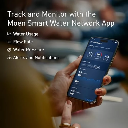 Smart Water Monitor and Automatic Shutoff Sensor — Water Leak Detection Systems, Moen