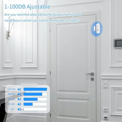 Smart WiFi Door and Window Alarm Sensor Chime — Smart Home Security, XFOX