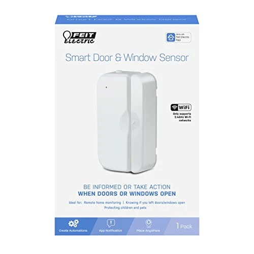 Smart WiFi Door and Window Sensor — Smart Home Security, Feit Electric