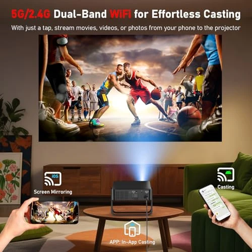 Ultra-Slim Smart Mini Projector — Home Theater Projectors, DBPOWER
