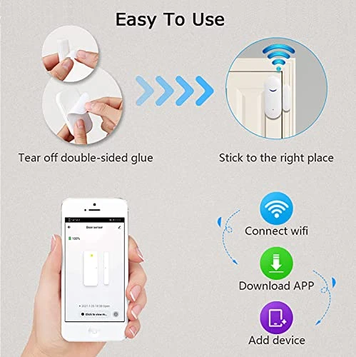 WiFi Door Sensor — Smart Home Security, Gaoducash